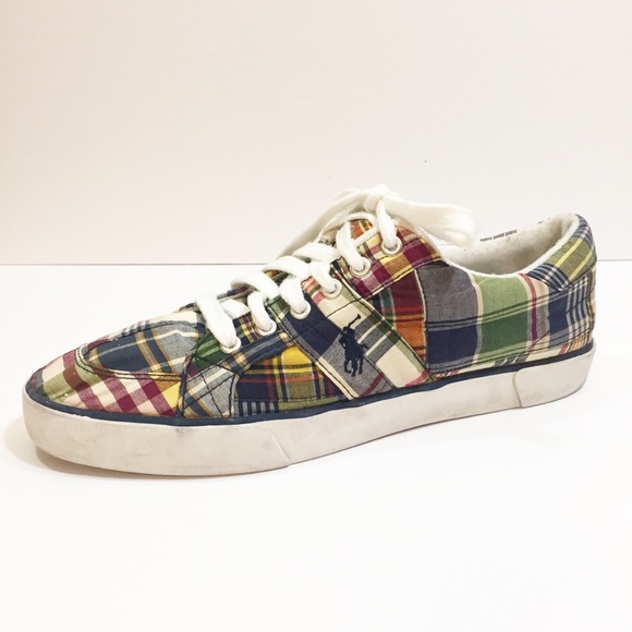polo ralph lauren plaid shoes